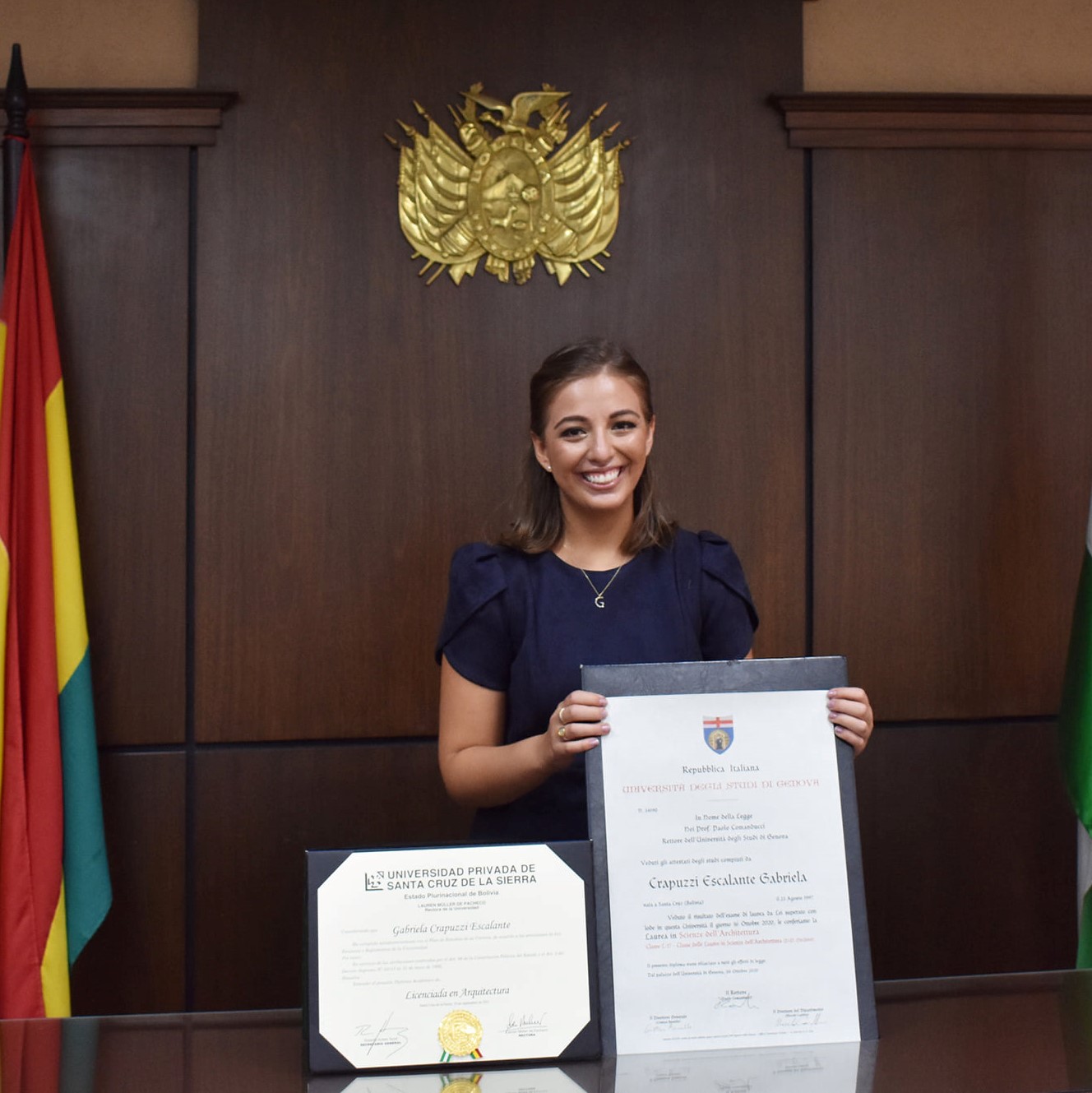 Gabriela Crapuzzi, Primera graduada del Programa de Doble Titulación